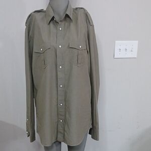 Banana Republic Olive Button Down Shirt